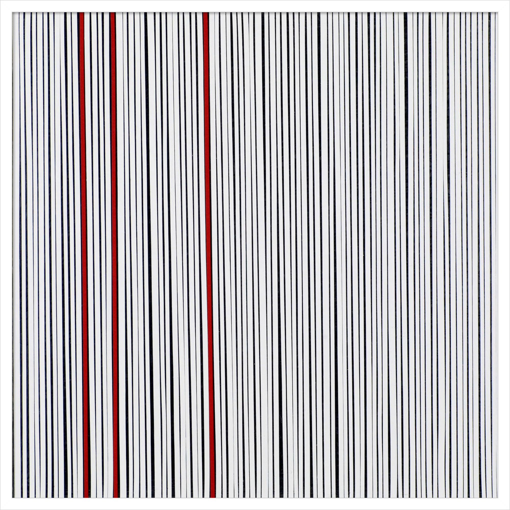 Mostly White by Alex Dunn, White, 33" H x 33" W x 1" D