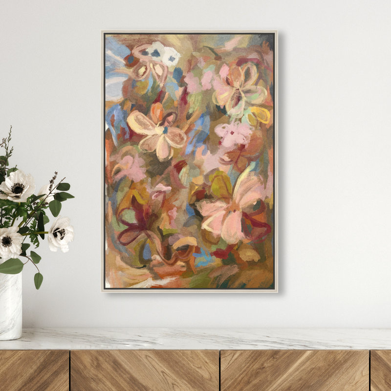 Moving Eden II Print by Oliver Gal, 46"H x 31"W, Silver Floater Frame