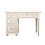 Coiffeuse 2-en-1 American Vintage 120 cm – Structure en bois de bouleau, meuble en panneaux de particules de bois massif, miroir de rangement dissimulé, pieds de style colonne romaine, table de maquillage et bureau