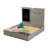 Sandpit with lid, hinged with board & 3 hooks