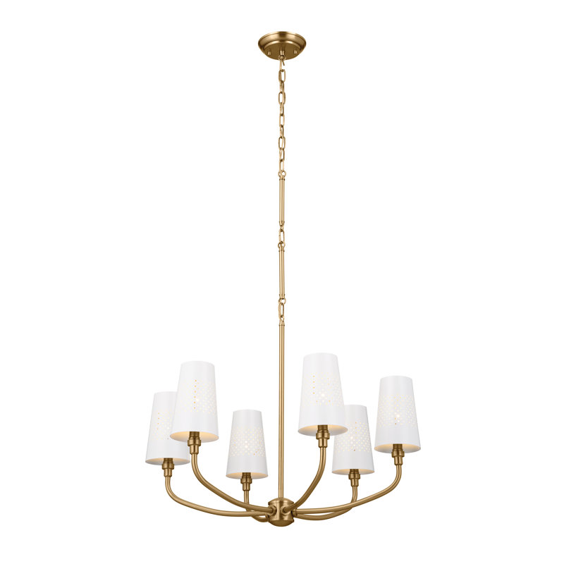 Lustre, Or, H 19,5 po x l 26,75 po x P 26,75 po