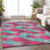 Premium Machine Washable Prisco Pink Rug