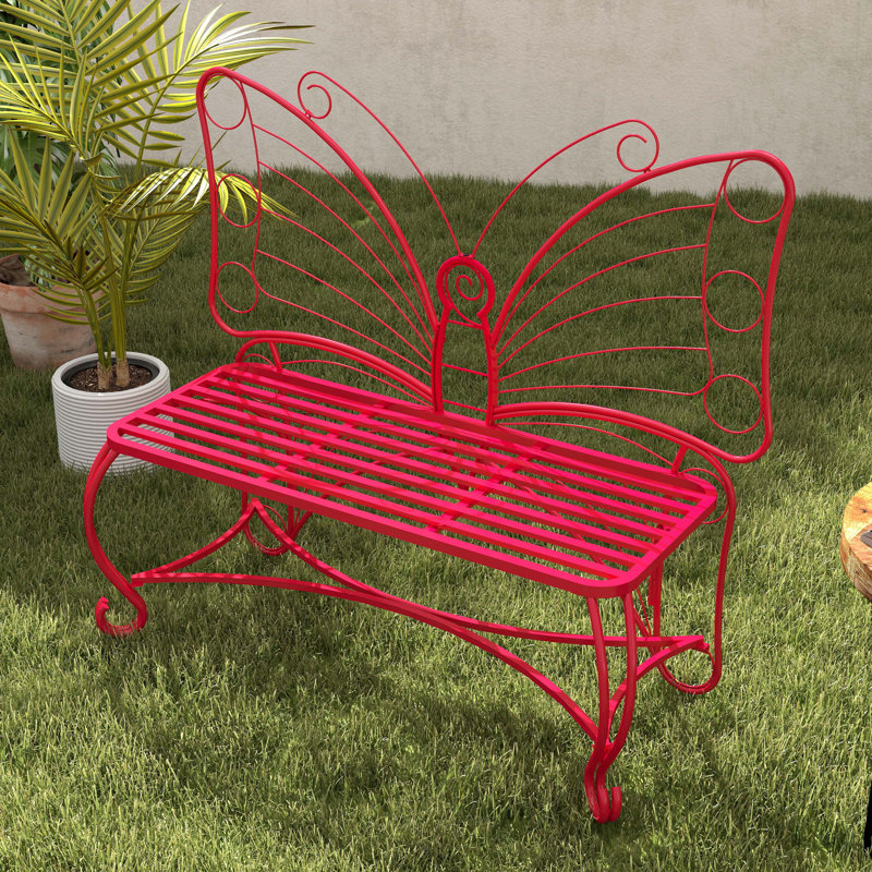Banc de jardin Butterfly, Rouge