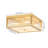 Celora 4 - Light Square Glass Bar Flush Mount Ceiling Light-114434312-114434313