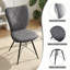 Upholstered Upholstered Back Side Chair in Grey