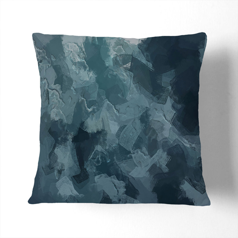 Abstract Square Throw Cushion, Stone, 55cm H x 55cm W x 20cm D