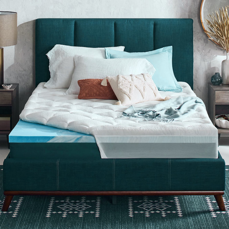 Surmatelas en mousse viscoélastique gélifiée 4 pouces, Grand lit