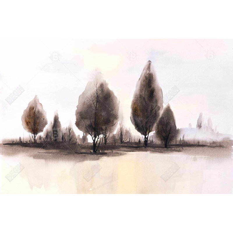 Paysage d'arbres - Art sur toile pour la maison