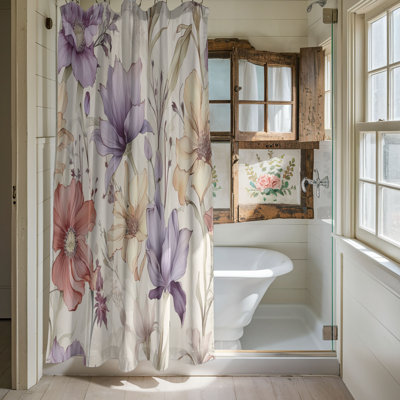 Rideau de douche standard 1 pièce Blossom Brush