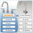 2-handle Bathroom Faucet with Drain Assembly-61572301