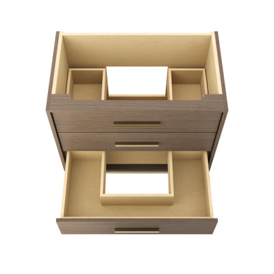 Rift White Oak Three-Drawer Single Bath Vanity