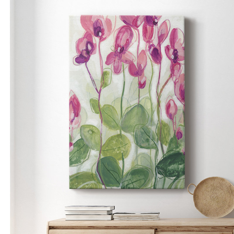 «Cyclamen Fantasia II», impression sur toile tendue, L 12 po x H 18 po
