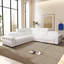 Canapé modulaire inclinable Yohan - Boucle blanche