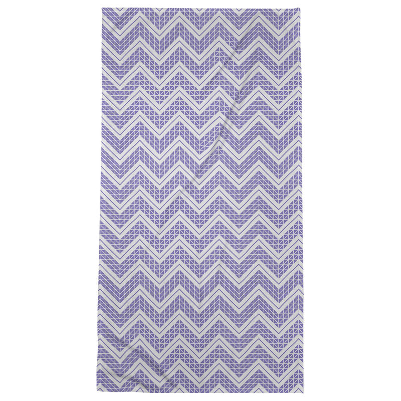 Stephenie Bath Towel, Cornflower Blue/White