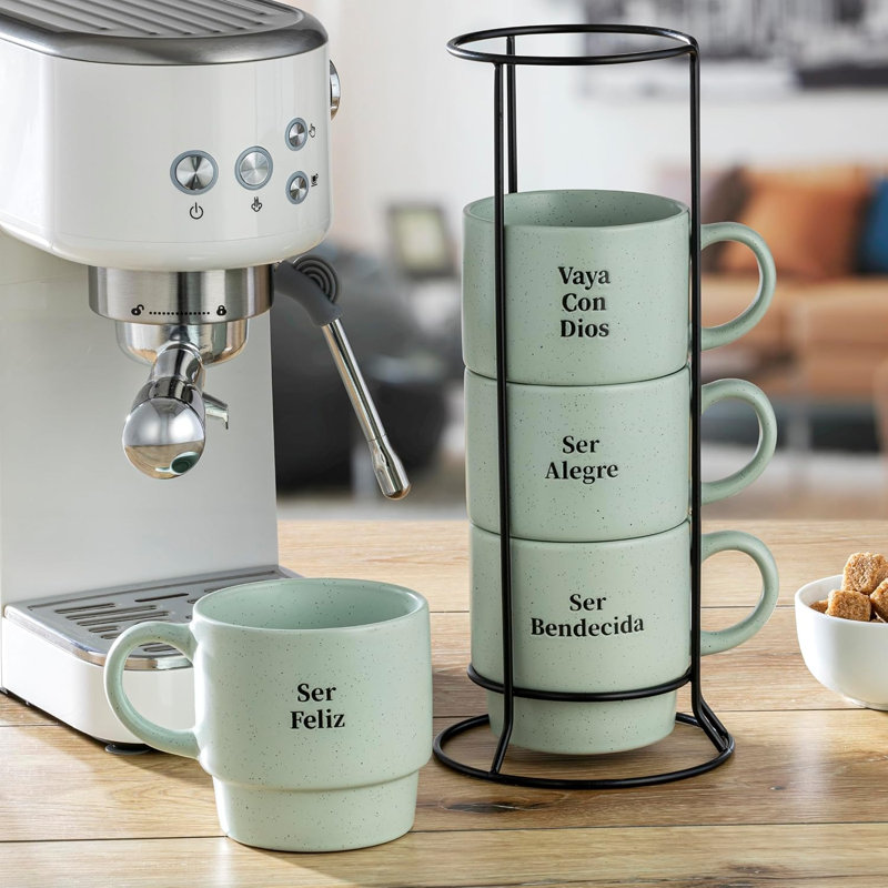 Bendicida (Blessed) Sage Tower Mugs
