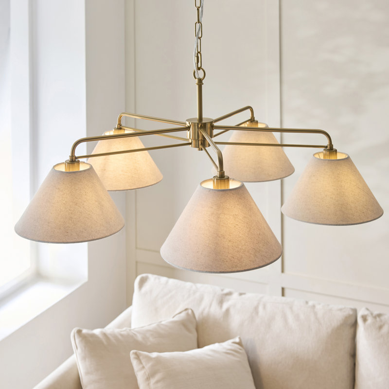 Cora 5 - Light Shaded Chandelier