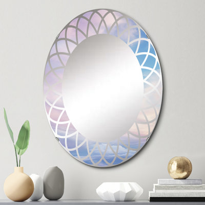 Rexlake - Miroir mural paysager ovale