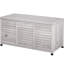 Coffre de jardin en bois gris 75 gallons - Bac de rangement extérieur avec système d'aération et couche résistante aux intempéries pour une durabilité accrue à l'extérieur