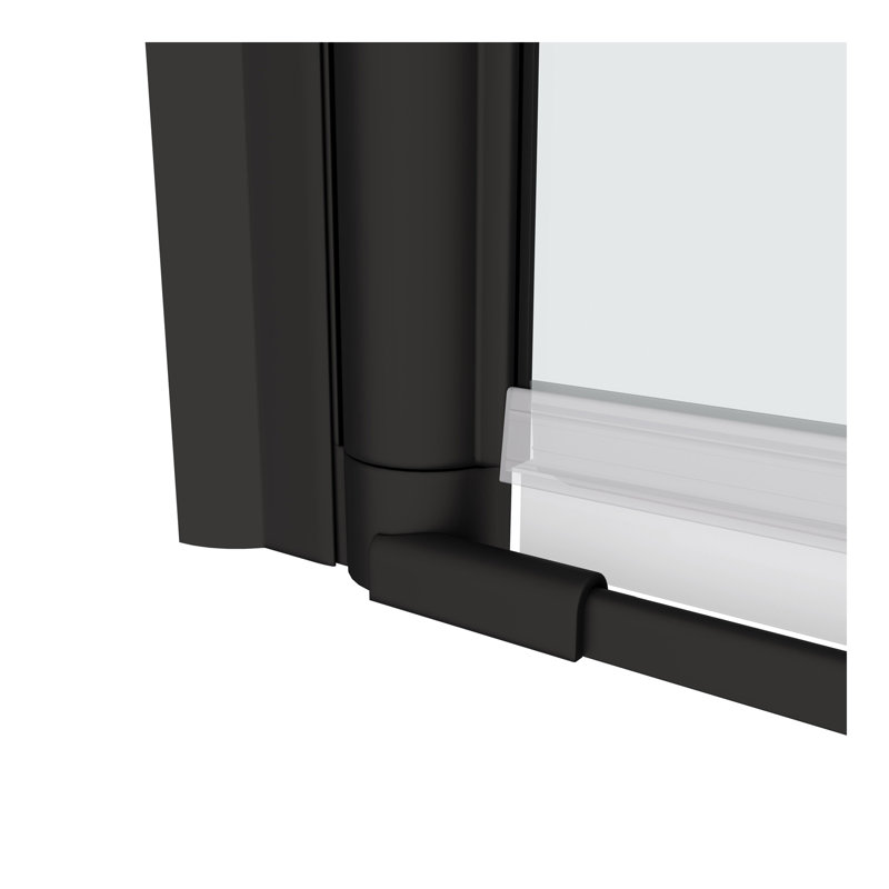 1 3/8" adjustment,universal pivot shower door, open outside, with 1/4" tempered glass finish 3272