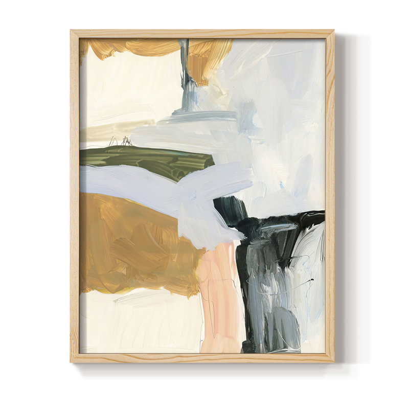 Palette Meld II, reproduction encadrée - bois massif, H 30 po x l 24 po
