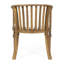 Chaise de salle à manger en bois avec coussin imperméable Classy - Transformez votre espace extérieur - Idéal pour une utilisation