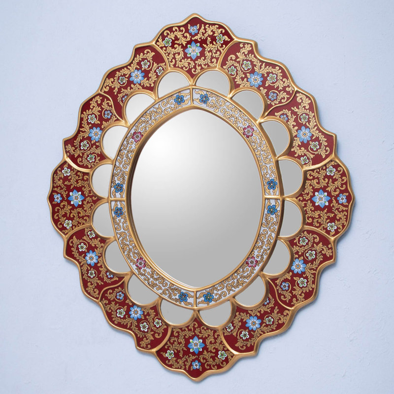 NOVICA Handmade Golden Rays Mirror