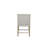 Rustic Bar Stools with Polyester Upholstery and Hickory Veneers