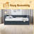Twin Size Corduroy Daybed With Two Drawers And Wood Slat-143821972