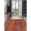 Tapis unique en laine noué à la main nouvel âge Shalimar 6 pi 1 po x 9 pi 1 po orange