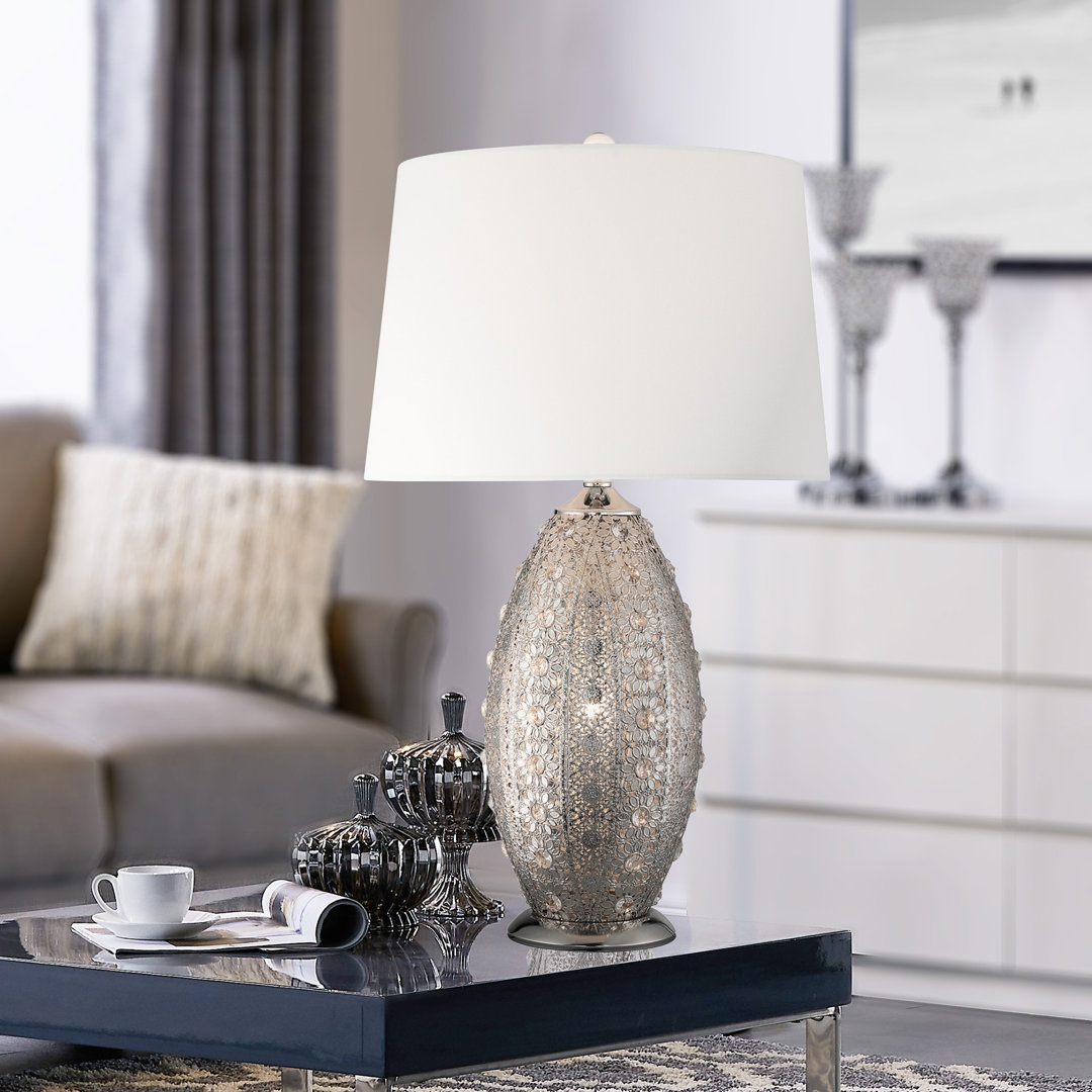 Zev Metal Table Lamp Everly Quinn