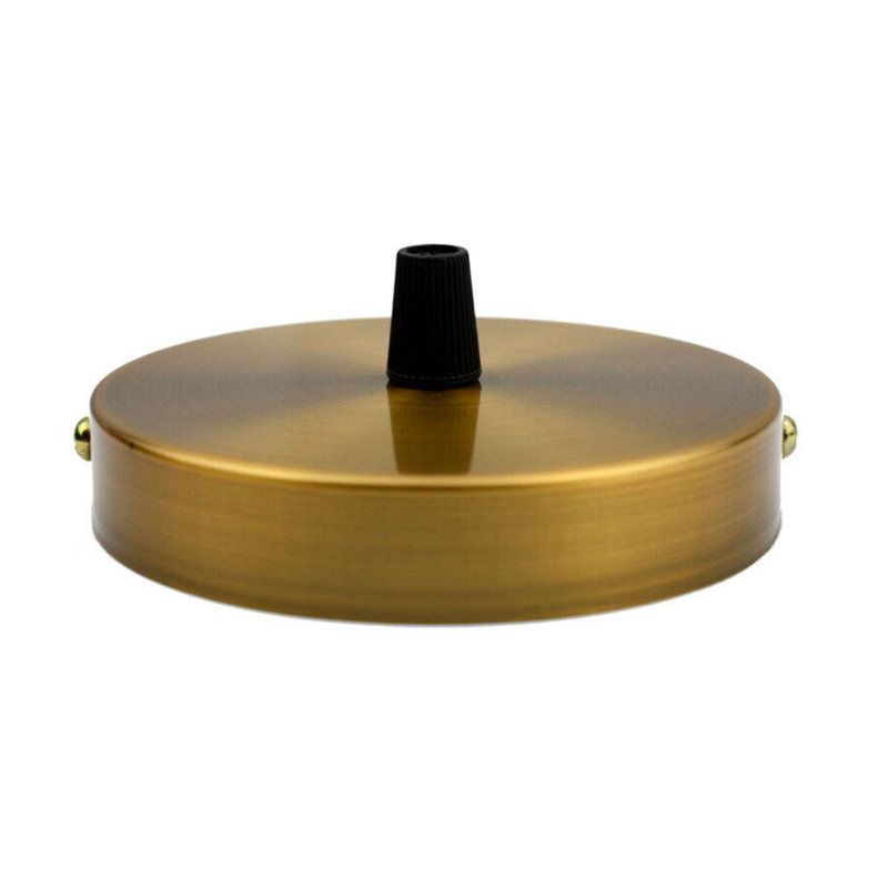 Solarah Single Outlet Ceiling Rose 100Mm Metal Ceiling Rose With Cord Grip And Fitting Accessories, For Ceiling Rose Lighting And Wall Lamp Lighting Kit