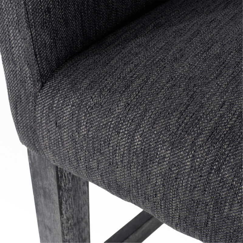Tabouret de comptoir rembourré de 26 pouces, 1, Gris anthracite