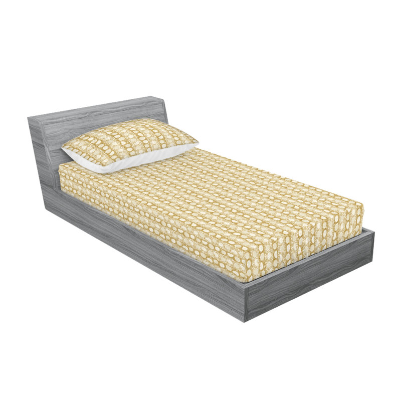 Couvre-lit et taie décorative Ambesonne, Ensemble de draps pour lit simple TG avec 1 taie d