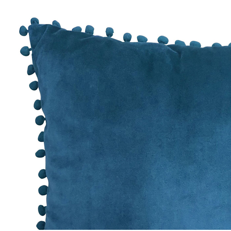 Hennessey Square Pillow Cover & Insert, Sapphire Blue