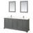 Deborah 80'' Double Bathroom Vanity with Quartz Top with Mirror-98208027-98208028-98208031