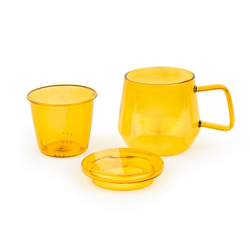 Glass Teacup, Yellow
