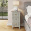 Accetturri 3 Drawer Bedside Table Nightstand Cabinet in Grey, Putty or Ivory White-428516695
