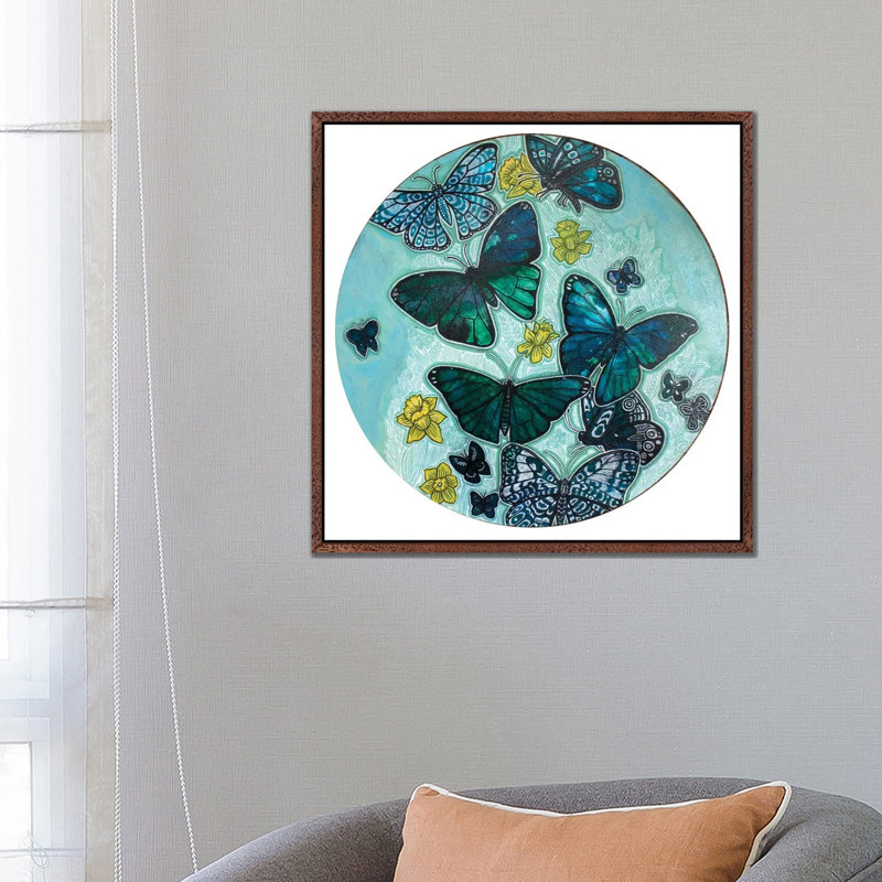 Hope Springs by Lynnette Shelley - Painting on Canvas, Brown Floater Frame, 66.04 cm H x 66.04 cm W