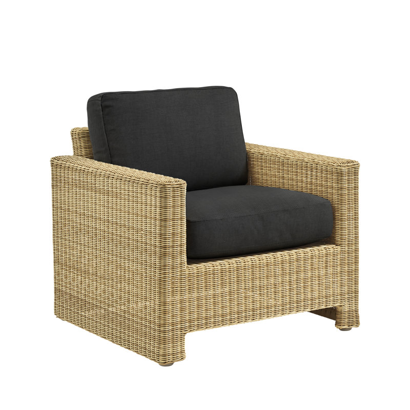 Chaise longue d'extérieur Sixty, Noir