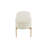 Chloe Contemporary/Glam Storage Bench in Gold Metal and Cream Velvet