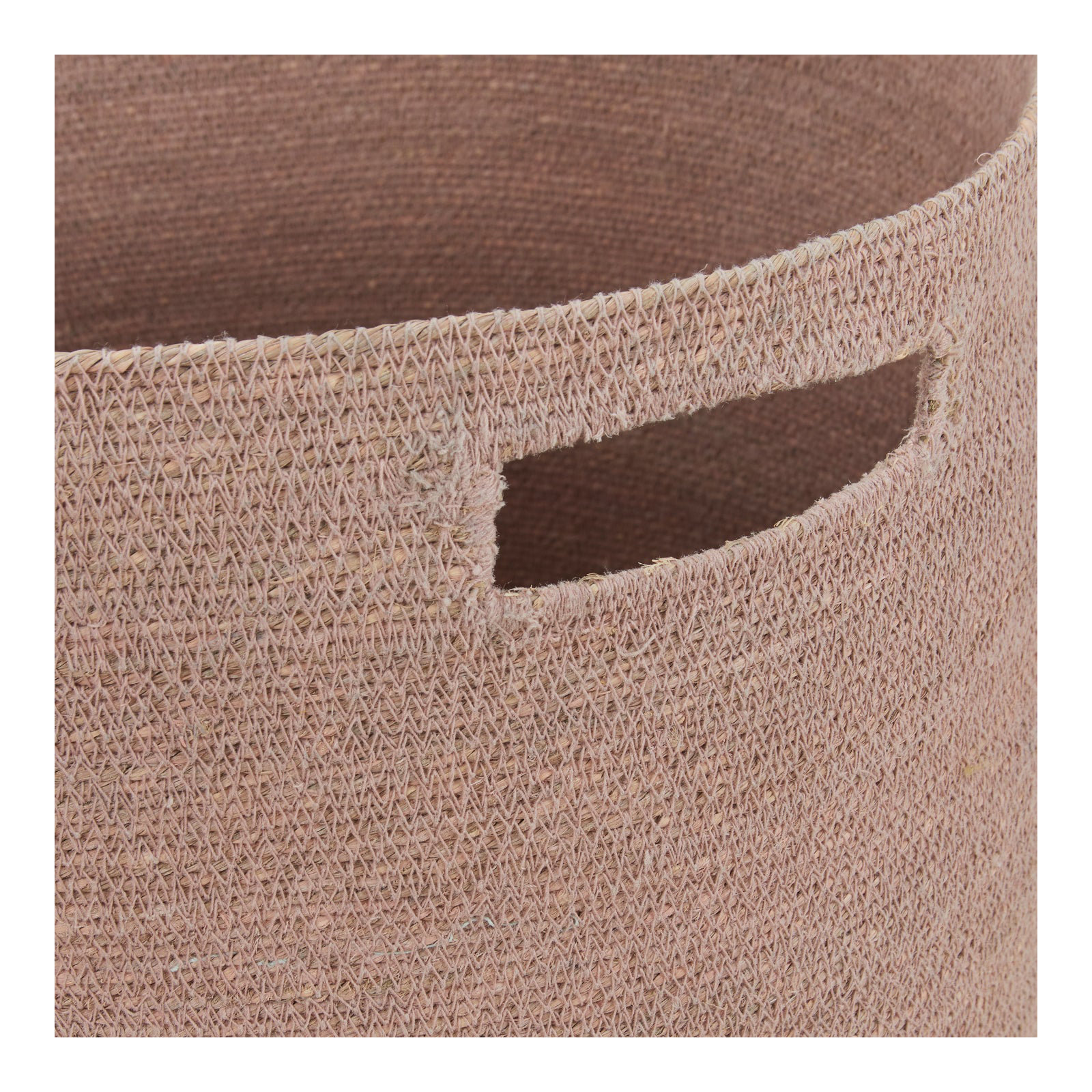 Laundry Hamper with Handles, Blush