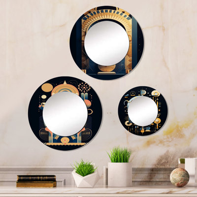 Lorilea Metal Round Mirror