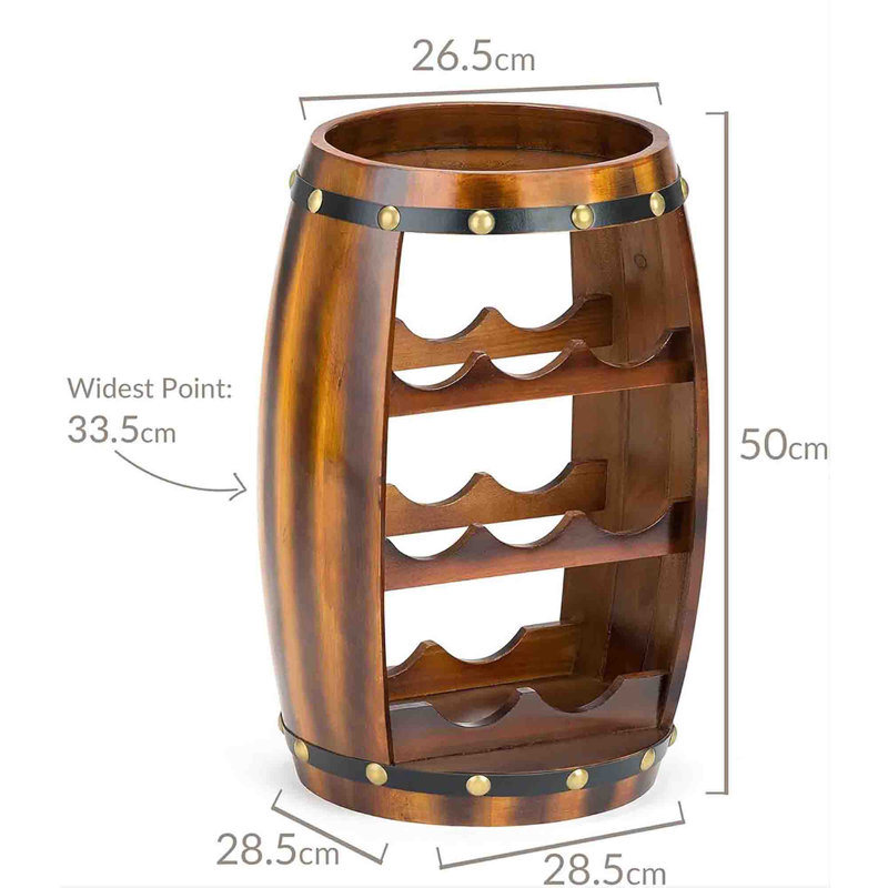 Moyock Wine Bottle Rack Brown