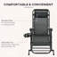 Ensemble de chaises longues berçantes pliables zéro gravité Outsunny-1425070635