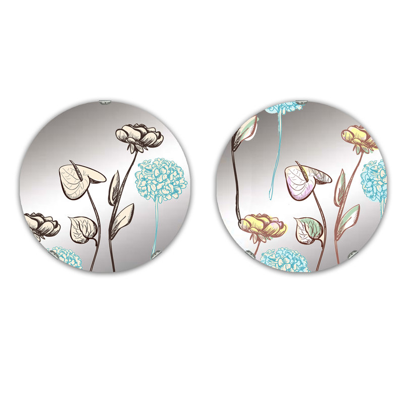 Ensemble de 2 miroirs sans cadre