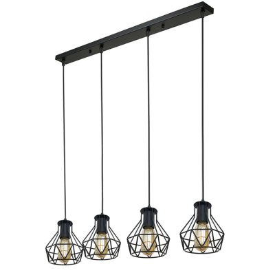 Walser 4-Light Kitchen Island Geometric Pendant
