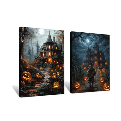 2 Piece Wrapped Canvas Wall Art