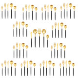 65 pieces of stainless steel tableware, suitable for 12 people, equipped with a 5-piece hostess set