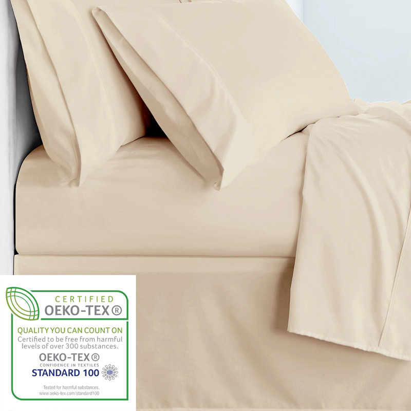Drap-housse en microfibre Swift Home, Crème