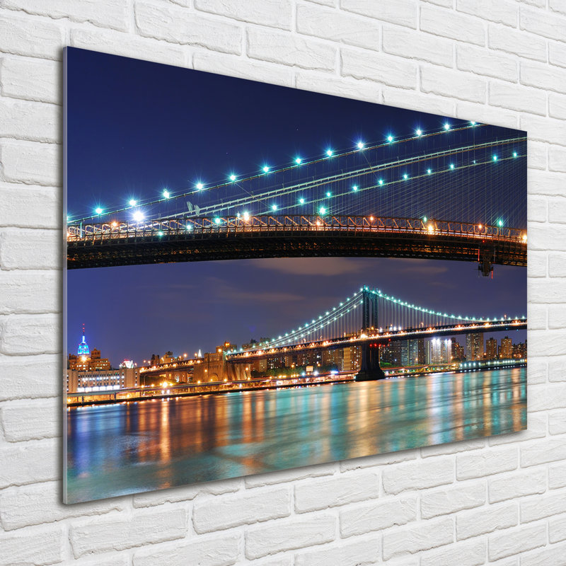 Manhattan New York - No Frame Print on Glass